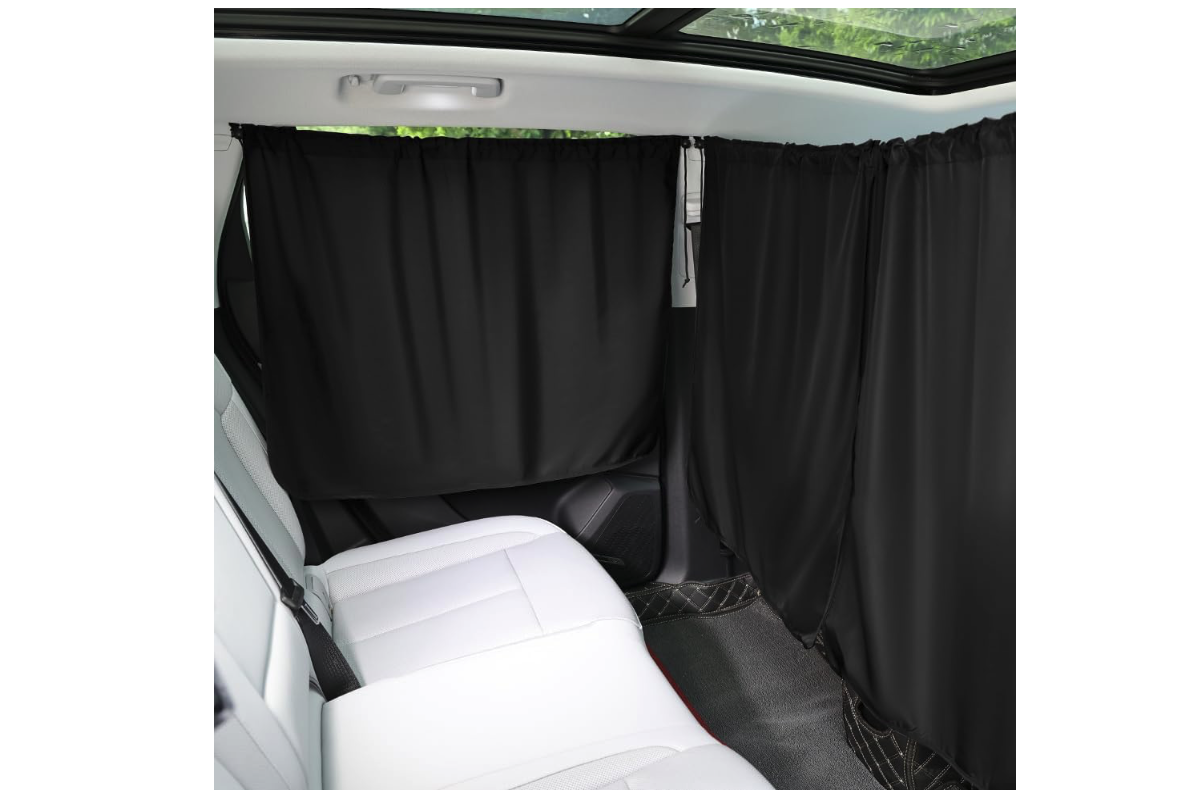 Cortina dianteira e duas laterais para carro